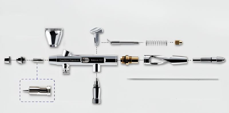 desmontar un aerografo